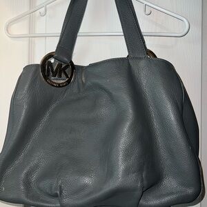 Michael Kors Purse Gray Medium Size